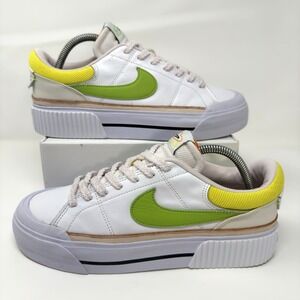 Nike Court Legacy Lift Sneakers Women's Size 10 White Lifestyle Shoes FD0872-100